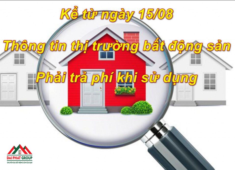 Chinh Phu Yeu Cau Tra Phi Thong Tin Thi Truong Bat Dong San Tu Ngay 15 8