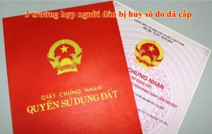 Co Quan Nha Nuoc Huy So Do Da Cap Cho Nguoi Dan Trong Truong Hop Nao