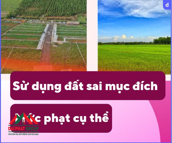 Muc Phat Khi Su Dung Dat Sai Muc Dich